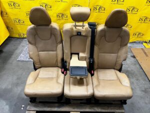SIEDZISKO OPARCIE KANAPA FOTELE SKÓRA TYŁ 2 RZĄD ISOFIX VOLVO XC90 II 2018R