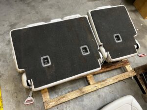 KPL FOTELE KANAPA PRZÓD TYŁ AIRBAG SKÓRA ALPACA GRAY MERCEDES GL X166 7 OS