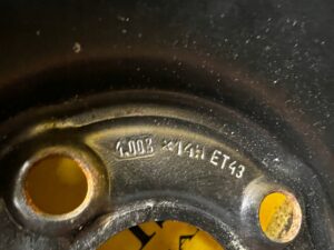 KOŁO ZAPASOWE DOJAZDOWE FELGA OPONA FIAT PUNTO II LANCIA YPSILON 135/80 R14