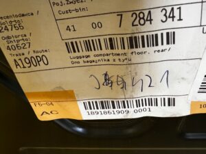 DNO WYKŁADZINA PODŁOGA BAGAŻNIKA Z TYŁU BMW 1 F20 F21 NOWE OEM