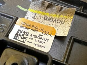 DEKOR OSŁONA LISTWA DRZWI DREWNO LED TYŁ LEWY MERCEDES GL X166