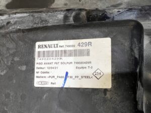 DYWAN PODŁOGA WYKŁADZINA WNĘTRZA PRZÓD DACIA DOKKER EU 2021R