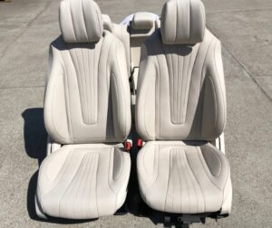 KPL FOTELE WNĘTRZE KANAPA BOCZKI SKÓRA MERCEDES CLS W257 AMG PAKIET JASNE