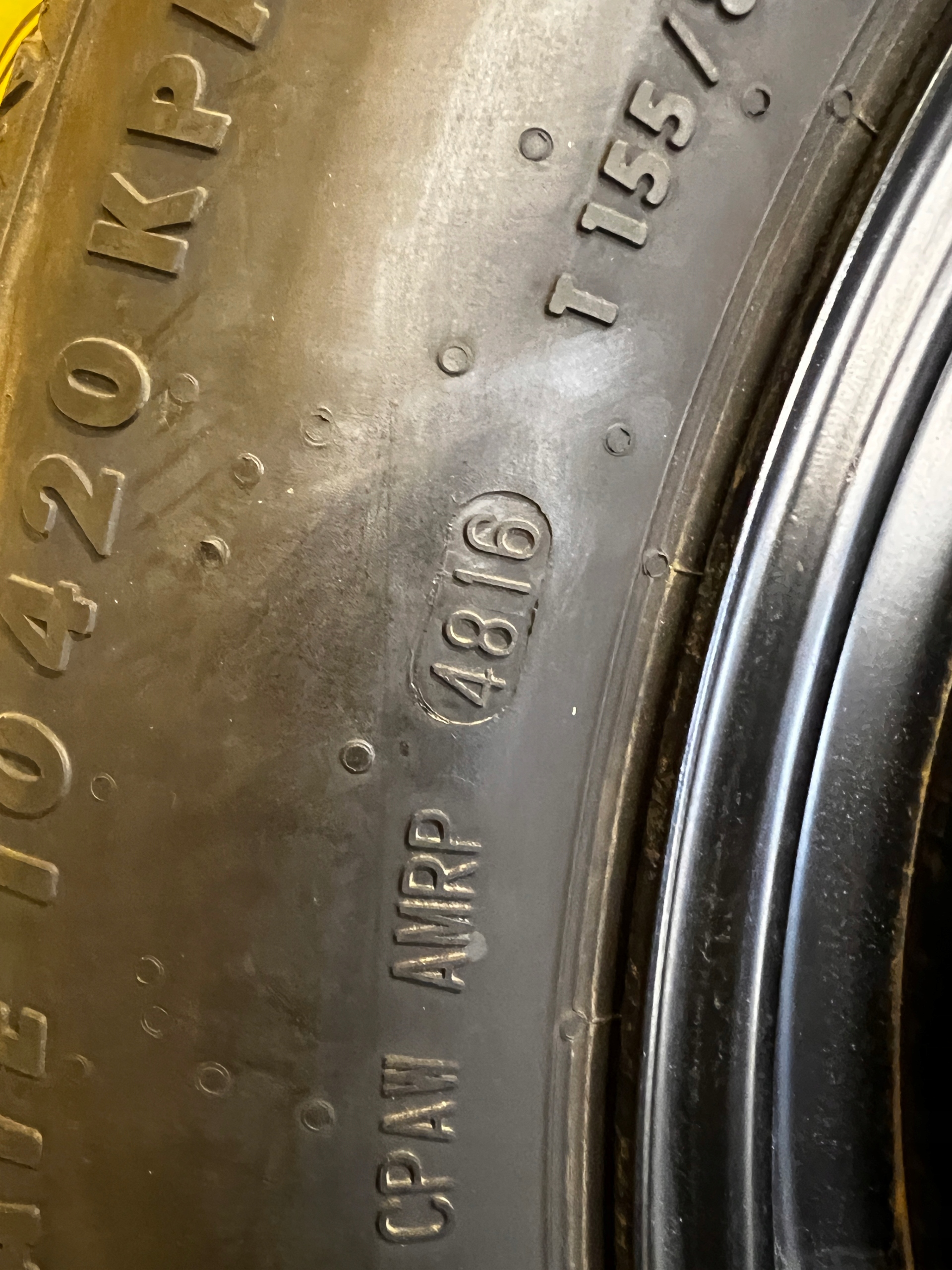KOŁO ZAPASOWE DOJAZDOWE RANGE ROVER EVOQUE L538 II L551 155/85 R18