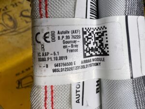 AIRBAG DACHOWY KURTYNA PRAWA PRAWY DACIA SANDERO III STEPWAY