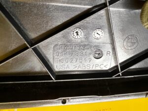 LISTWA TUNELU ŚRODKOWEGO PRAWA SKÓRA MERINO CZARNA BMW X5 E70 X6 E71