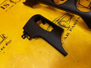 KOMPLET LISTWA PANEL DESKI KONSOLI LEWA PRAWA KARBON FORD MUSTANG VI USA