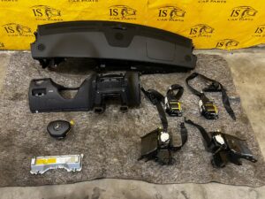 DESKA KONSOLA 3X AIRBAG PODUSZKI 4X PASY MERCEDES CLS W218 CZARNA SKÓRA