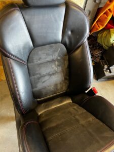 FOTEL PRAWY PRZÓD AIRBAG SKÓRA ALCANTARA PORSCHE CAYENNE II 7P5 GTS