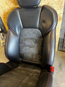 FOTEL PRAWY PRZÓD AIRBAG SKÓRA ALCANTARA PORSCHE CAYENNE II 7P5 GTS