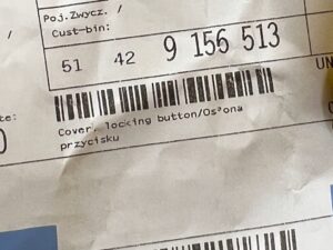 OSŁONA PRZYCISKU BLOKADY DRZWI BMW 5 GT F07 NOWA OEM