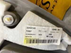 TAPICERKA BOCZEK BAGAŻNIKA TYŁ LEWY LEWA MERCEDES GL X166 ALPACA GRAY