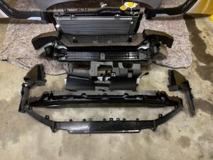 KOMPLET PRZÓD ZDERZAK MASKA LAMPY LED CHŁODNICE SUBARU FORESTER VI SL 25-