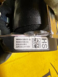 WYSTRZELONY PAS BEZPIECZEŃSTWA PRZÓD PRZEDNI PRAWY DACIA SANDERO III