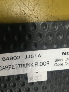 WYKŁADZINA DYWAN PODŁOGA BAGAŻNIKA INFINITI G37