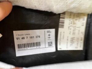 WYGŁUSZENIE IZOLACJA DRZWI TYŁ PRAWY BMW 7 F02 F04 NOWE OEM