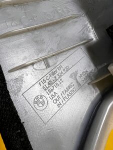 POSZYCIE OSŁONA OBUDOWA SŁUPKA TYŁ C PRAWY PRAWA BMW X6 F16