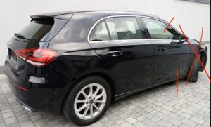 KAROSERIA PAS TYLNY TYŁ ĆWIARTKA WANNA BŁOTNIKI DACH SZYBER MERCEDES W177 A