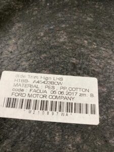 LEWY BOCZEK BAGAŻNIKA 5D FORD FIESTA MK8