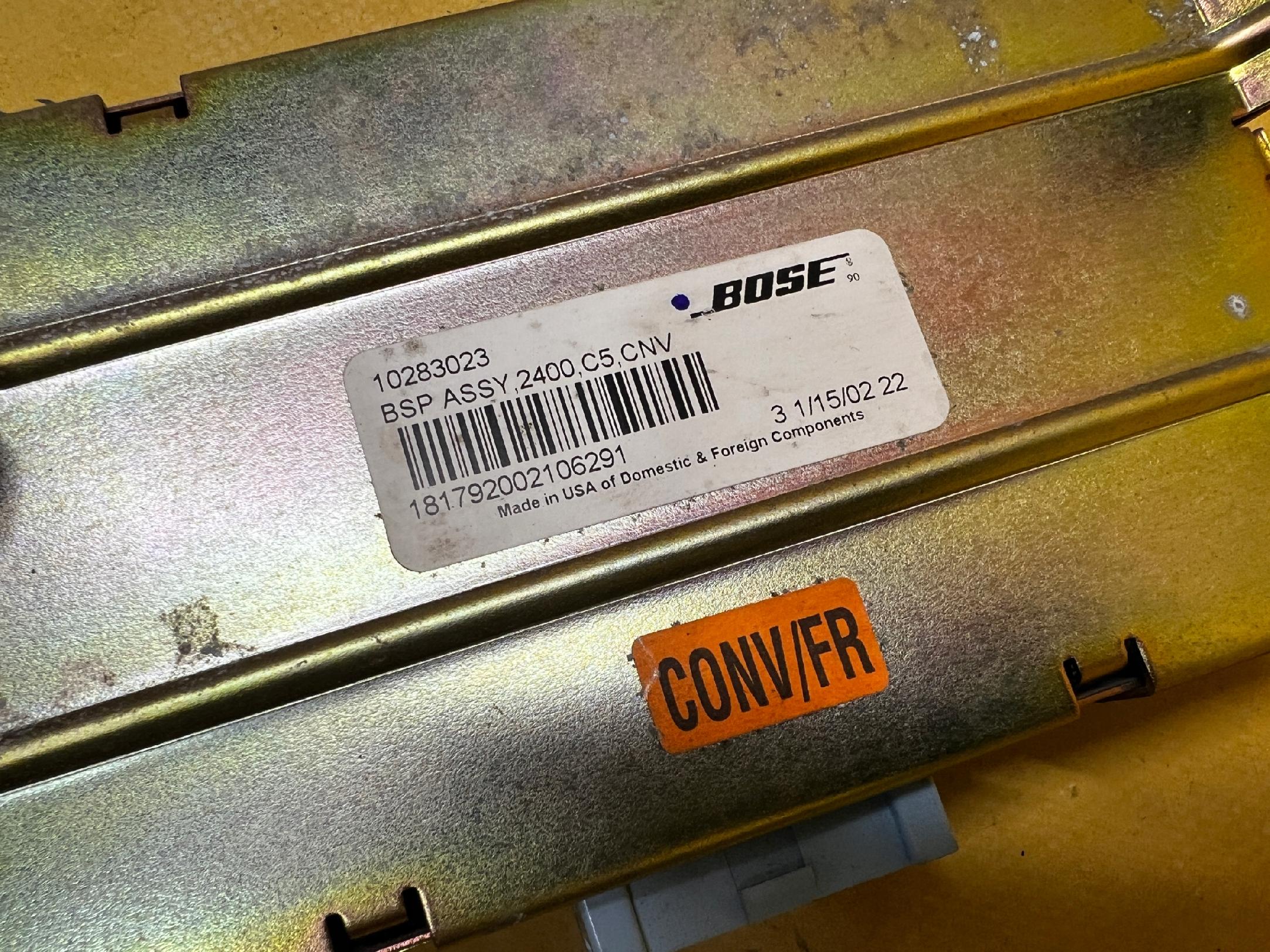 WZMACNIACZ AUDIO BOSE CHEVROLET CORVETTE C5 97-04