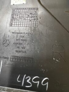 POSZYCIE OSŁONA OBUDOWA SŁUPKA ŚRODKOWEGO B PRAWY MERCEDES GLS X166 BRĄZ