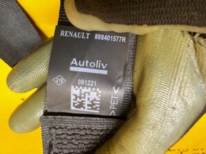 KOMPLET PASY BEZPIECZEŃSTWA TYŁ PRAWY LEWY 2 RZĄD DACIA LODGY LIFT 2022R EU
