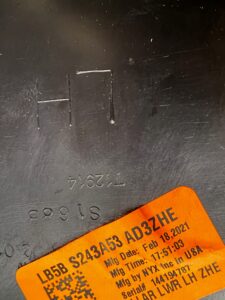 POSZYCIE OSŁONA OBUDOWA SŁUPKA ŚRODKOWEGO B LEWY FORD EXPLORER MK6