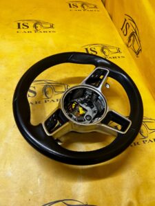 KIEROWNICA SKÓRA MULTIFUNKCJA MANETKI ŁOPATKI PORSCHE MACAN 95B