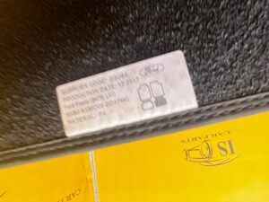 KOMPLET DYWANIKI WYCIERACZKI WELUROWE ORYGINALNE TYŁ FORD FIESTA MK8