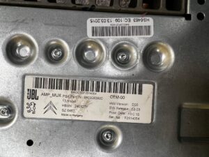 BOCZKI TYŁ GŁOŚNIKI WZMACNIACZ SUBWOOFER JBL CITROEN C4 GRAND PICASSO II