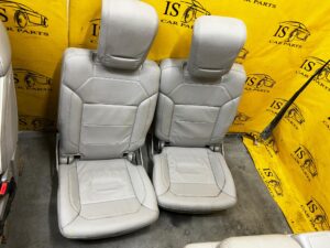 KPL FOTELE KANAPA PRZÓD TYŁ AIRBAG SKÓRA ALPACA GRAY MERCEDES GL X166 7 OS