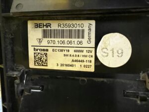 WENTYLATOR CHŁODNICY PORSCHE PANAMERA 970 I LIFT 3.0 V6 3.6 V6 4.8 V8