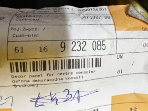 DEKOR RAMKA TUNELU ŚRODKOWEGO KONSOLI BMW CABRIO F33 F83 NOWY OEM