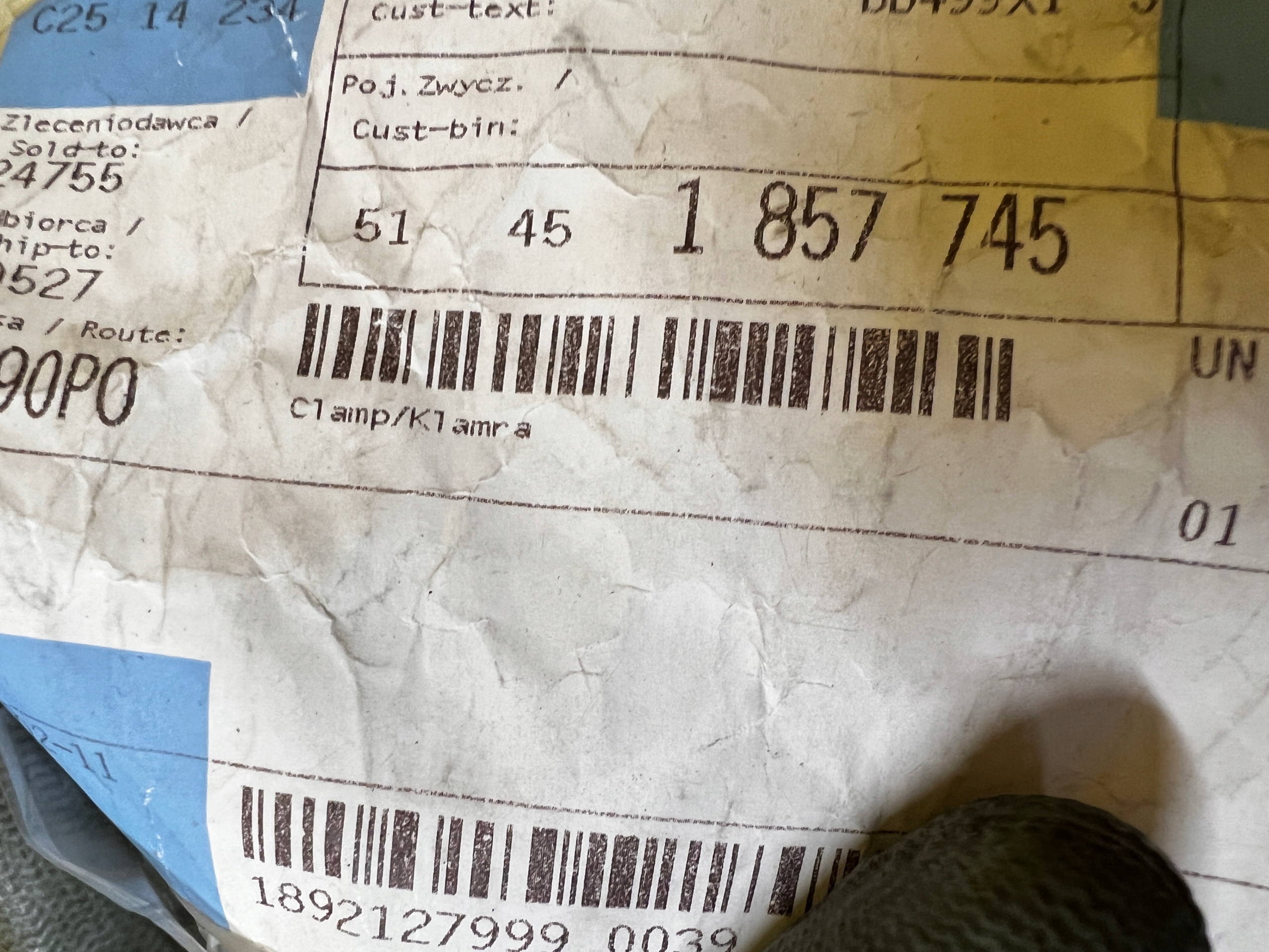 4 X KLAMRA MOCUJĄCA DYSZE NAWIEWU TYŁ BMW MINI NOWA OEM