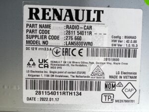 RADIO MULTIMEDIALNE NAWIGACJA NAVI DACIA LODGY LIFT 2022R