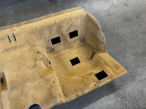 WYKŁADZINA TYŁ KANAPA BEŻ PORSCHE 991 911 GTS LIFT