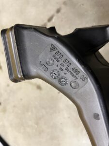 WLOT DOLOT KANAŁ POWIETRZA NA NOGI LEWY PORSCHE PANAMERA 970 I LIFT