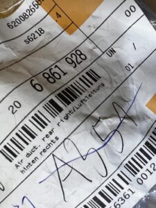 PRZEWÓD POWIETRZA TYŁ PRAWY BMW 7 G11 G12 NOWY OEM