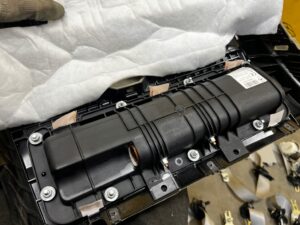 KOMPLET DESKA KONSOLA PODUSZKI AIRBAG PASY MERCEDES GL X166 ALPACA GRAY