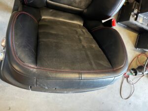 FOTEL PRAWY PRZÓD AIRBAG SKÓRA ALCANTARA PORSCHE CAYENNE II 7P5 GTS