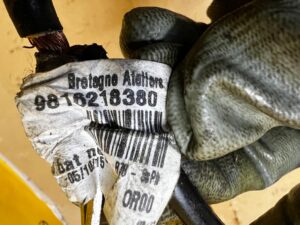 KLEMA MINUSOWA INSTALACJA WIAZKA AKUMULATORA CITROEN PEUGEOT 1.2 THP