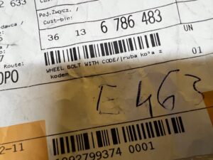 ŚRUBA ZABEZPIECZAJĄCA KOŁA BMW KOD 038 NOWA OEM