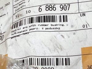 WAHACZ POPRZECZNY DOLNY PRZÓD PRZEDNI LEWY BMW 8 G14 G15 G16 NOWY OEM