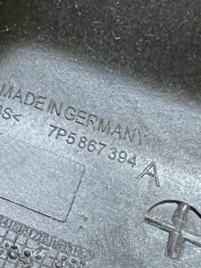 OSŁONA PLASTIK ZAŚLEPKA PANELU DRZWI PRZÓD PRAWY PORSCHE CAYENNE 7P5