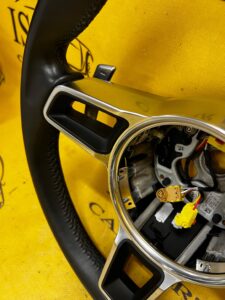 SKÓRZANA KIEROWNICA ŁOPATKI PORSCHE 911 991 LIFT