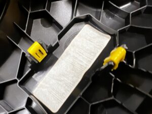 KOMPLET LISTWA PANEL DESKI KONSOLI LEWA PRAWA KARBON FORD MUSTANG VI USA