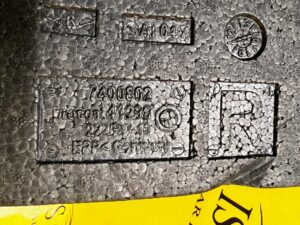 STYROPIAN WYPEŁNIENIE WKŁAD PODŁOGI PRAWY BMW 5 G30