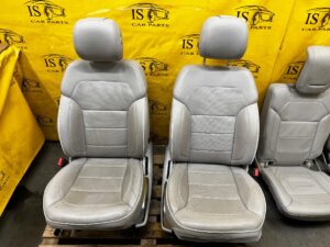 KPL FOTELE KANAPA PRZÓD TYŁ AIRBAG SKÓRA ALPACA GRAY MERCEDES GL X166 7 OS