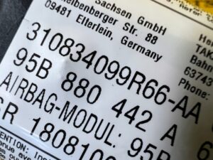 PODUSZKA POWIETRZNA AIRBAG KANAPY TYŁ PRAWY PORSCHE MACAN 95B