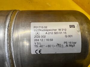 ZBIORNIK POWIETRZA ZAWIESZENIA PNEUMATYCZNEGO AIRMATIC MERCEDES CLS W218